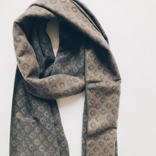 Seppe scarf | Grey + taupe