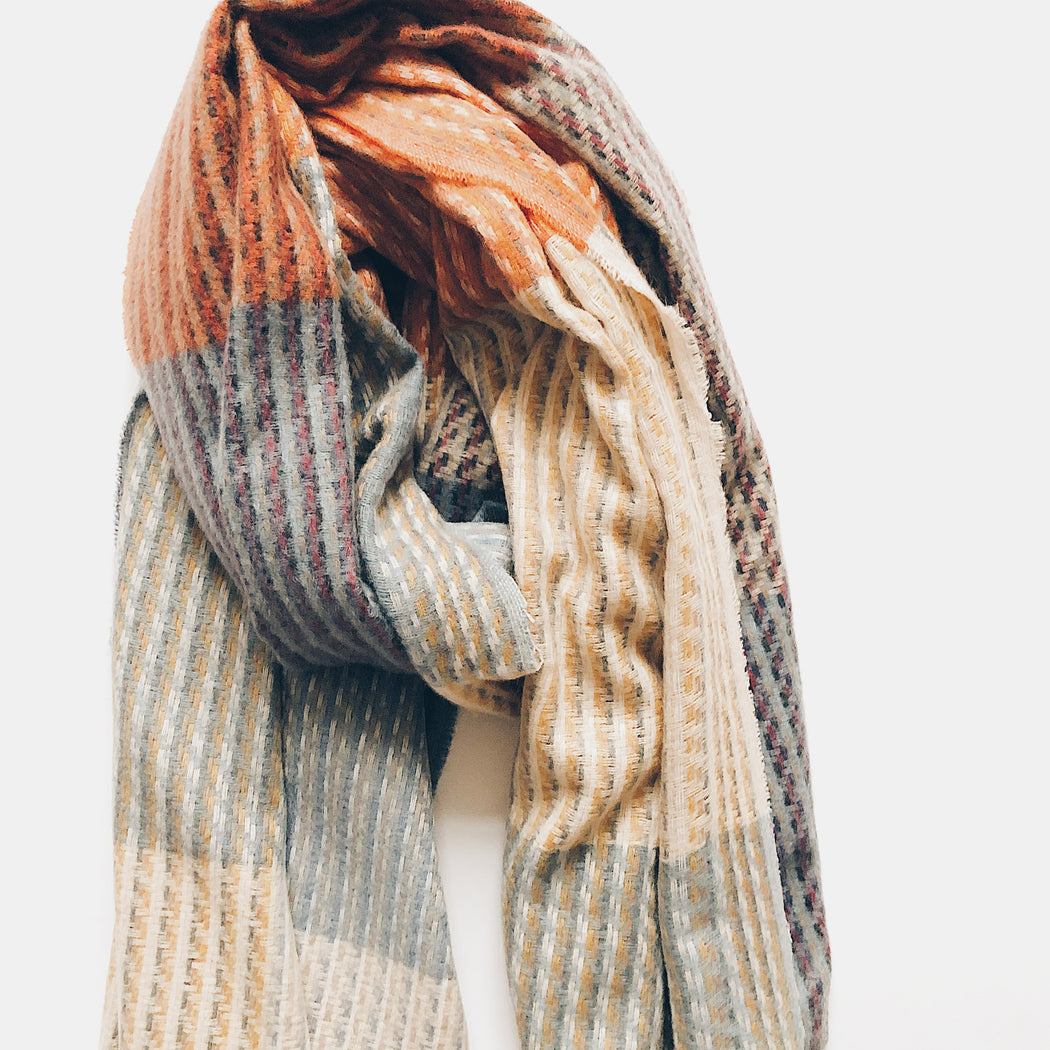 Sole scarf | orange blue