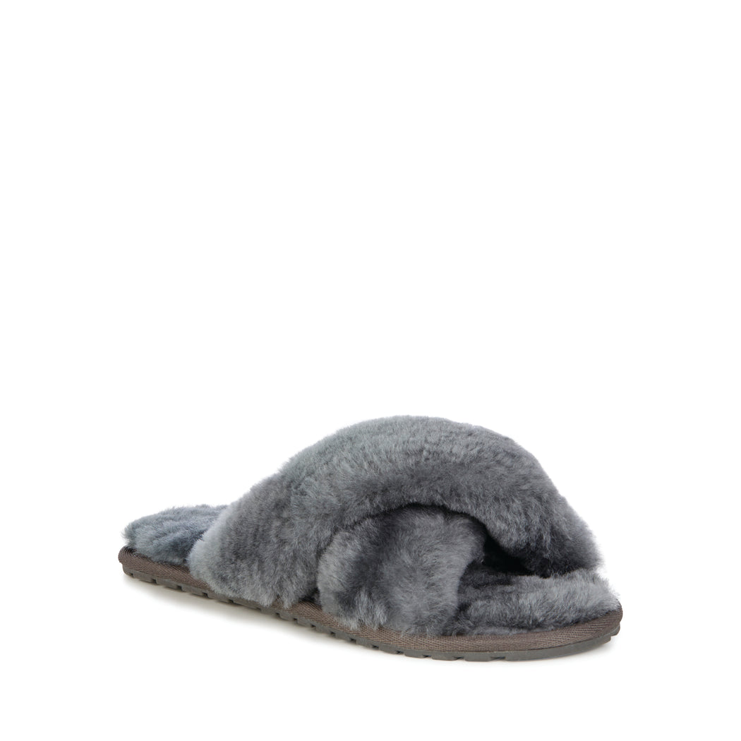 sheepskin slipper | Charcoal