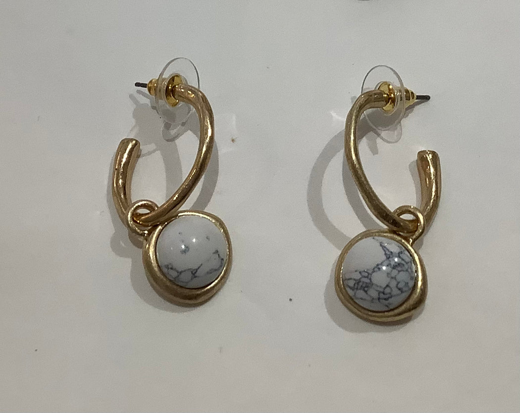 Moi Earrings | Marble