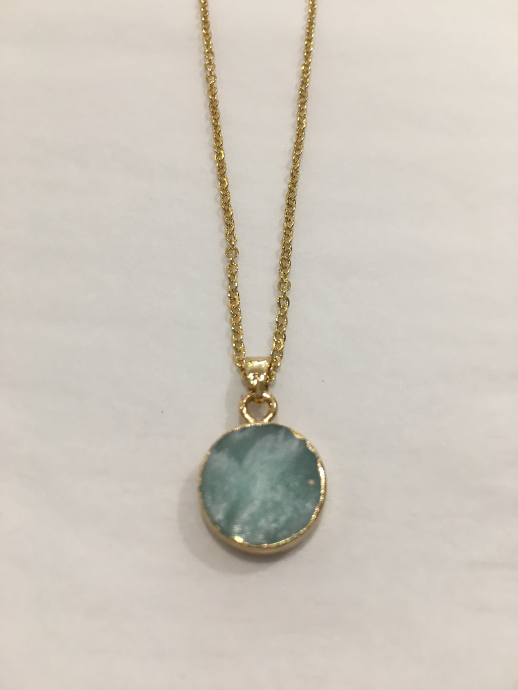 RENAI Necklace | Gold | Aqua