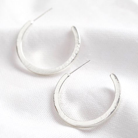 Llenya hoop earrings | Silver