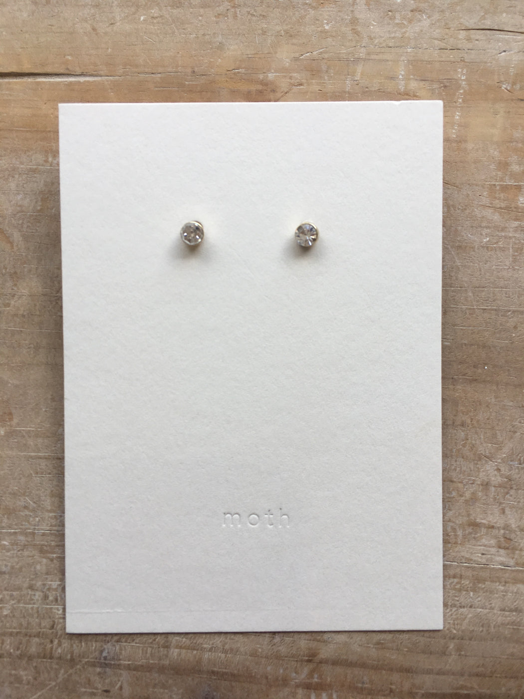 Rae stud earrings - crystal