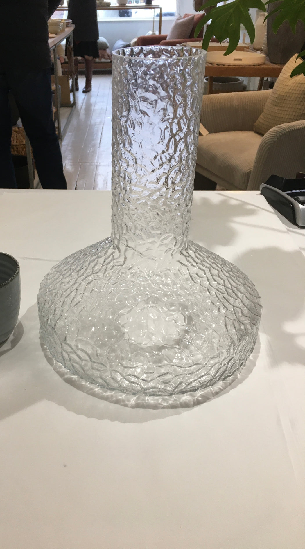 Jocie Textured Glass Vase